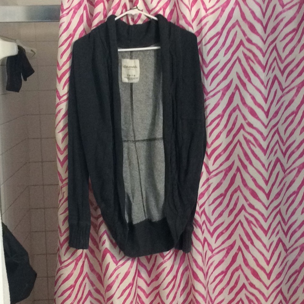 Gray cardigan